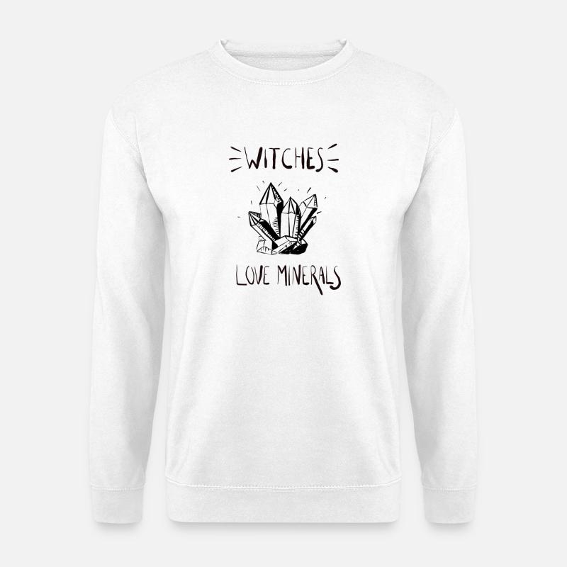 Hexen mögen Mineralien - Unisex Pullover - Weiß