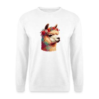 Alpaka - Unisex Pullover - Weiß - Vorne