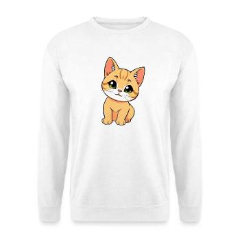 Cute cat - Unisex Sweatshirt - white - Front