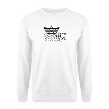 Joie de vivre maritime design - Sweat-shirt Unisexe - blanc - Devant
