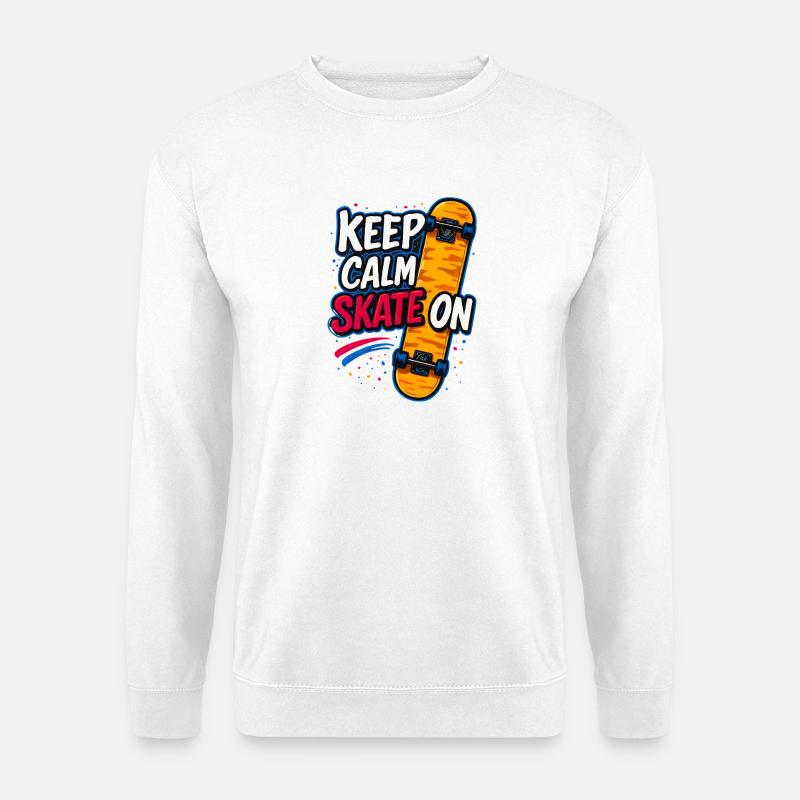 Skater Skateboarden - Unisex Pullover - Weiß