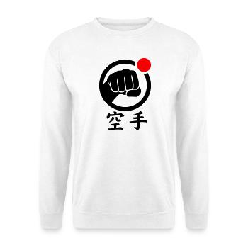 Karate Faust / Fist - Unisex Sweatshirt - white - Front