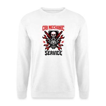 Car Mechanic Service - Unisex Pullover - Weiß - Vorne