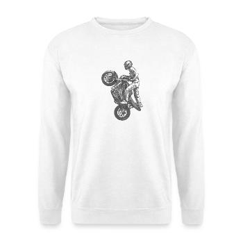 Stunt riding - Unisex Sweatshirt - white - Front