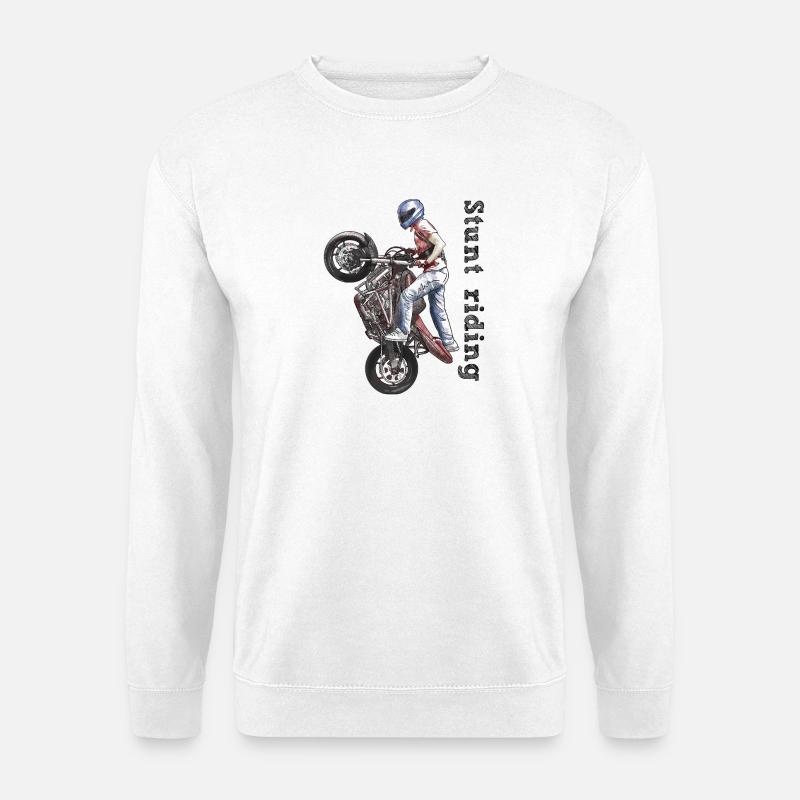 Stunt riding - Unisex Pullover - Weiß