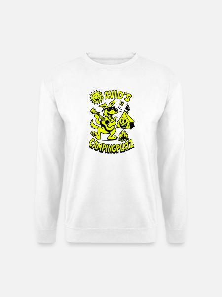 Le camping de David - Sweat-shirt Unisexe - blanc