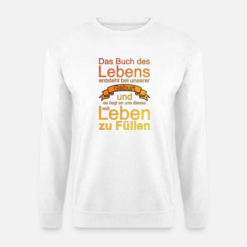 Buch des Lebens - Unisex Pullover - Weiß