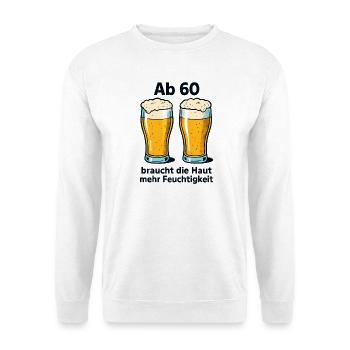 60th Birthday Gift T-Shirt Funny Saying - Unisex Sweatshirt - white - Front