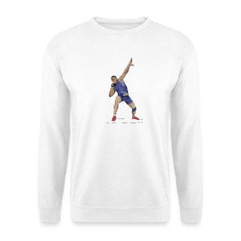 Shot put - Unisex Sweatshirt - white - Front
