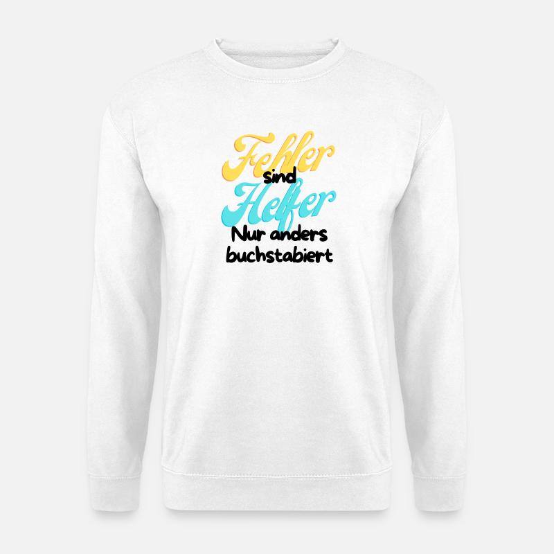 Fehler Helfer Gradient Script - Unisex Pullover - Weiß