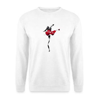Gitarrist - Unisex Pullover - Weiß - Vorne