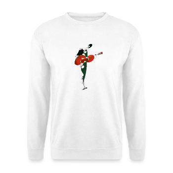 Gitarrist - Unisex Pullover - Weiß - Vorne