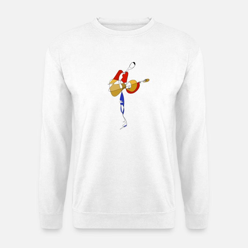 Gitarrist - Unisex Pullover - Weiß
