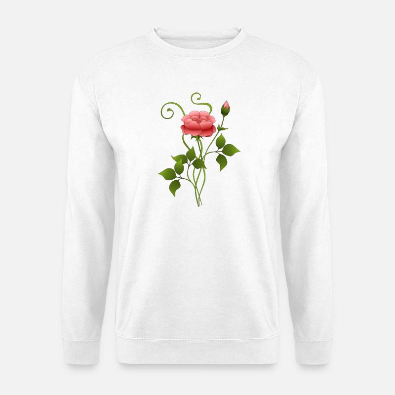 Blume - Unisex Pullover - Weiß