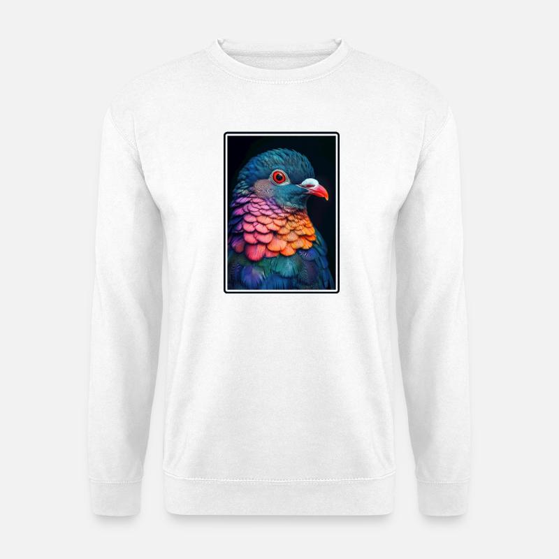 Tauben Taube - Unisex Pullover - Weiß