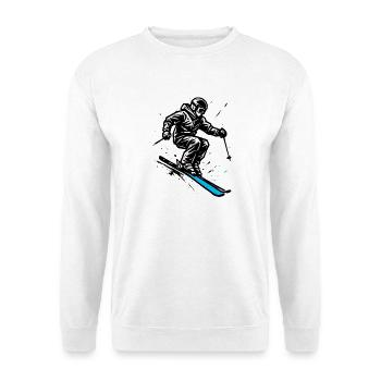 Skifahren | Skifahrer | Berg - Unisex Pullover - Weiß - Vorne