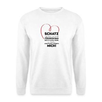 Cadeau drôle de Chérie - Sweat-shirt Unisexe - blanc - Devant