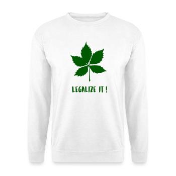 Legalize Chestnut - Unisex Sweatshirt - white - Front
