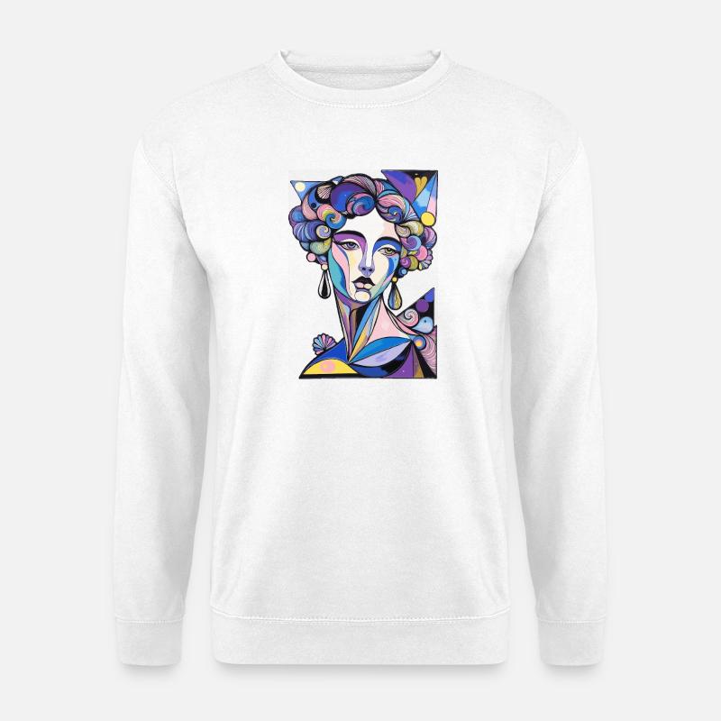 Psychedelischer Surrealismus - Unisex Pullover - Weiß