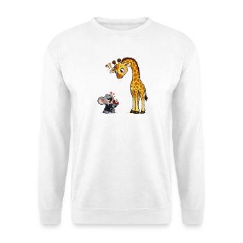 Love Giraffe und Koala T-Shirt - Unisex Pullover - Weiß - Vorne