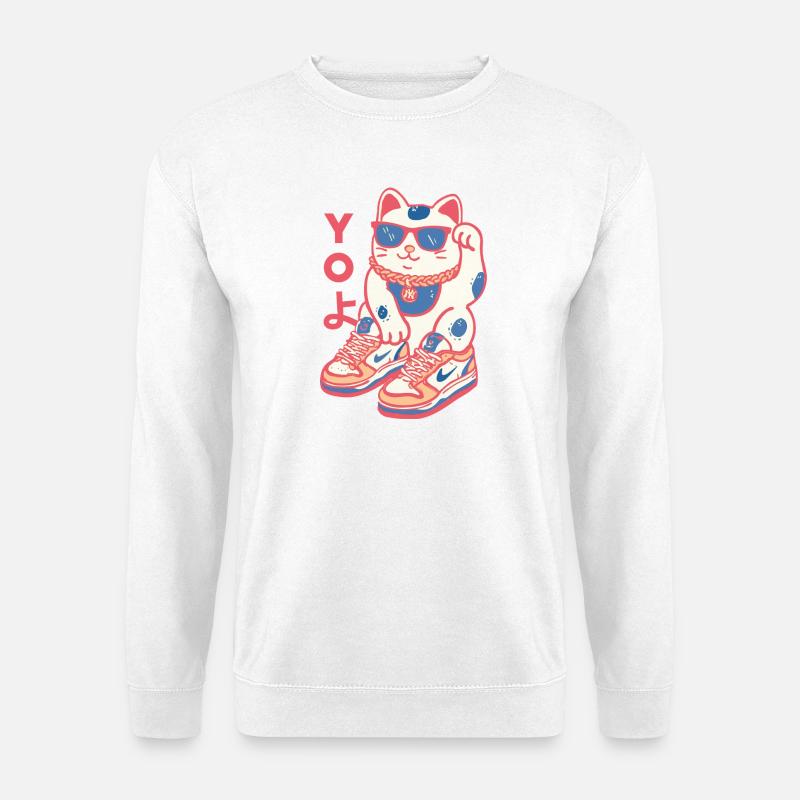 Maneki Neko Street Sneaks - Unisex Pullover - Weiß