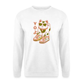 Baskets Yo Cat Streetwear - Sweat-shirt Unisexe - blanc - Devant