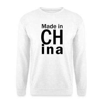 Fabriqué à CHina - Sweat-shirt Unisexe - blanc - Devant