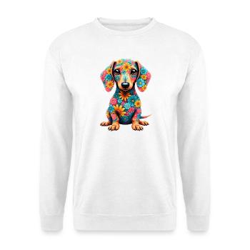 Dackel teckel teckel tekel - Sweat-shirt Unisexe - blanc - Devant