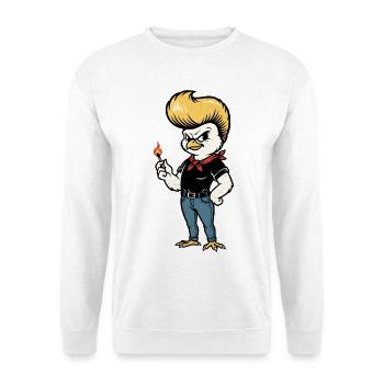 Rocker Lapin de Pâques Metal Heavy Metal Pâques - Sweat-shirt Unisexe - blanc - Devant