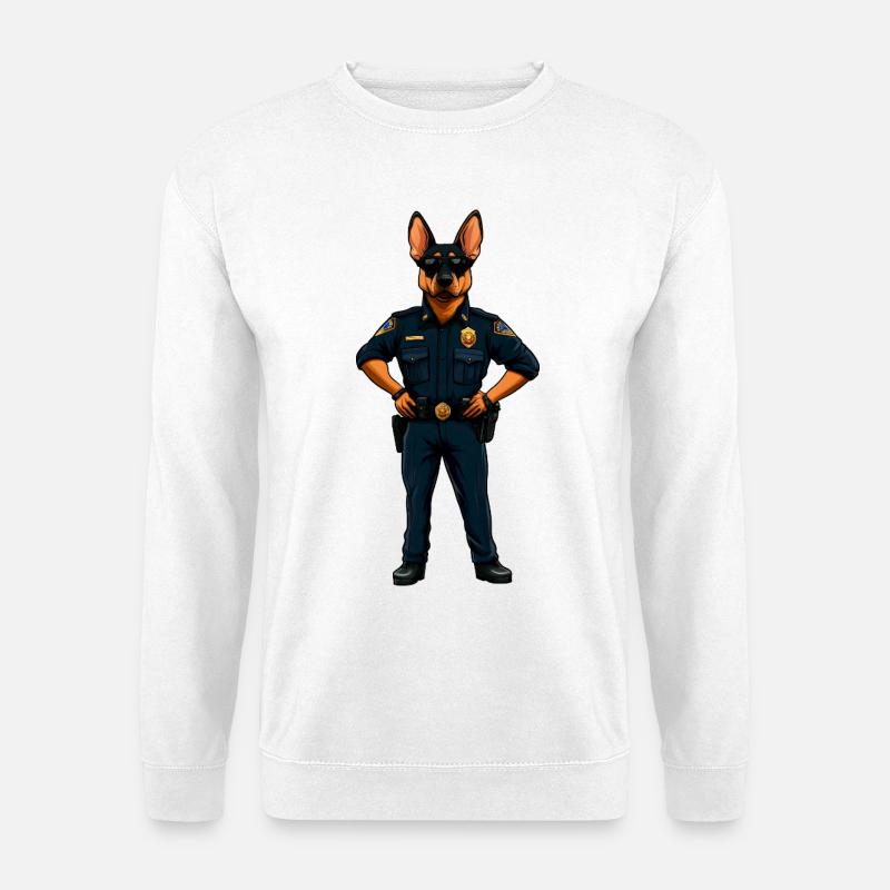 Polizei Hund - Unisex Pullover - Weiß