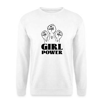 girl power - Unisex Sweatshirt - white - Front