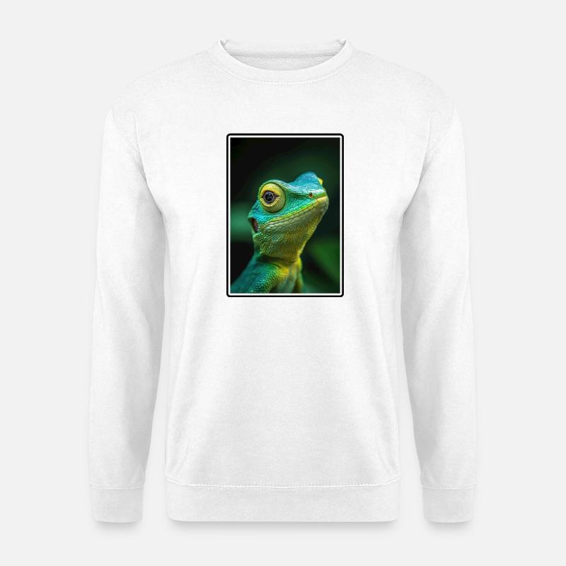 Eidechsen Eidechse - Unisex Pullover - Weiß