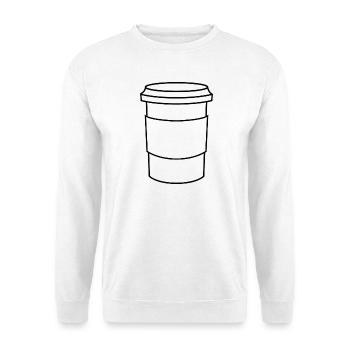 Coffee cup - Unisex Sweatshirt - white - Front