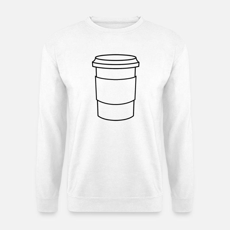 Coffee cup - Unisex Sweatshirt - white