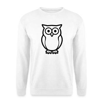 owl - Unisex Sweatshirt - white - Front