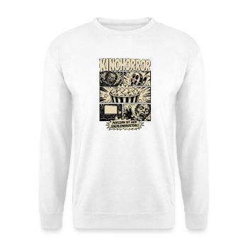 Kino Horror Popcorn Überlebensritual - Unisex Pullover - Weiß - Vorne