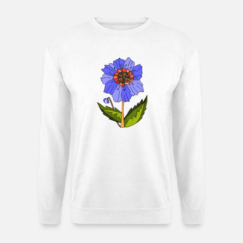 Blume - Unisex Pullover - Weiß