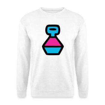  Retro Trinkflasche 90er Pop Art - Unisex Pullover - Weiß - Vorne