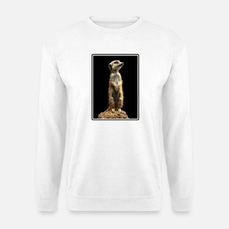 Meerkat Erdmännchen - Unisex Pullover - Weiß