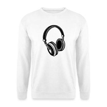 Headphones - Unisex Sweatshirt - white - Front
