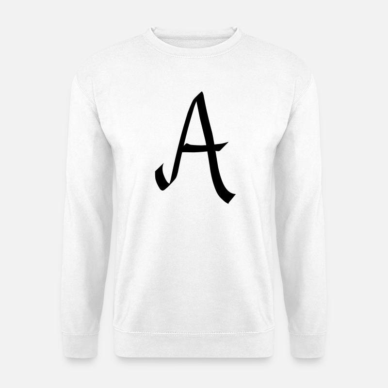 Buchstabe A - Unisex Pullover - Weiß