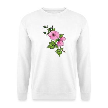 Fleur - Sweat-shirt Unisexe - blanc - Devant