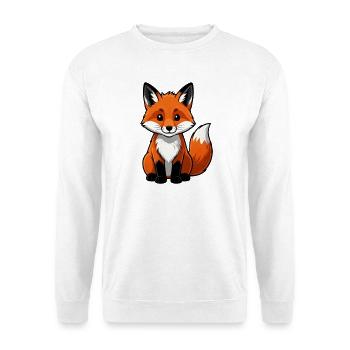 Cadeau du Renard mignon - Sweat-shirt Unisexe - blanc - Devant