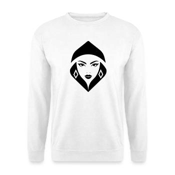 Cobra Queen – kraftvoll, weiblich und gebieterisch - Unisex Pullover - Weiß - Vorne