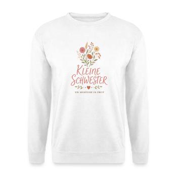 Kleine Schwester Blütenzauber - Unisex Pullover - Weiß - Vorne