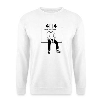 Geek-Humor – Fehler 404 - Unisex Pullover - Weiß - Vorne