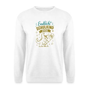 Endlich Schulkind 2026 - Unisex Pullover - Weiß - Vorne