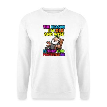 The reason I'm old and wise - Unisex Sweatshirt - white - Front