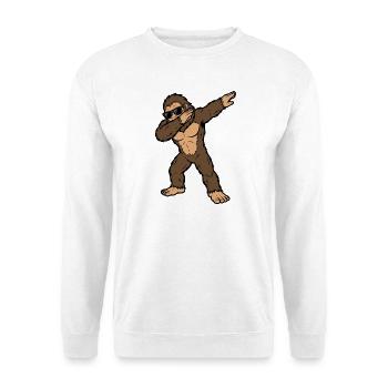 Bigfoot Dab Sunglasses - Unisex Sweatshirt - white - Front