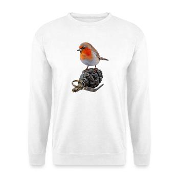 Robin of Peace - Unisex Pullover - Weiß - Vorne